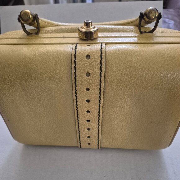 Ronay Clutch Vintage 1950's Genuine Leather Retro Rare Old Money Mob Wife - Picture 1 of 13